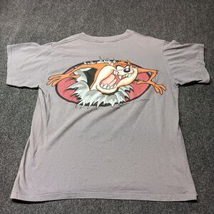 Vintage Changes Taz Shirt Adult Large‎ Gray Single Stitch 90s 1995 Double Sided